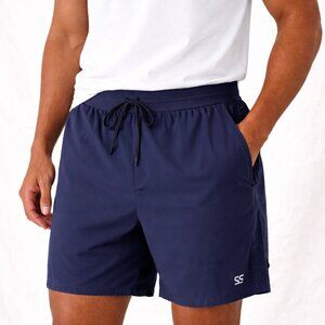 VRST Men’s Navy Athletic Shorts XL Lined Performance Gym Training